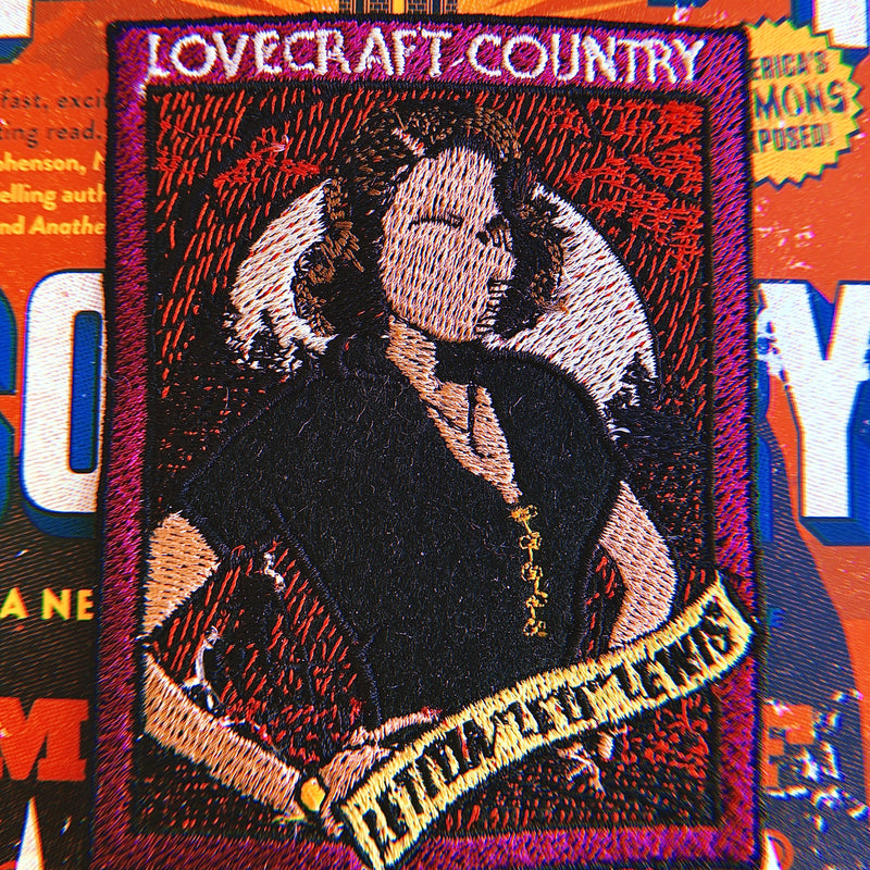Fearless Woman in the Strange Land Embroidered Patch | Black Horror Iron-On | Patch for Jackets, Backpacks & Tote Bags