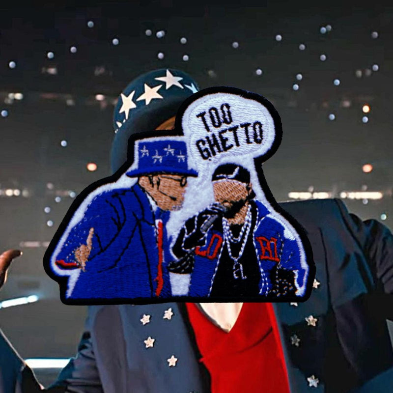 They Not Like Us Halftime Embroidered Patch | Black Excellence Pop Culture Iron-On | Statement Patch for Jackets & Bags