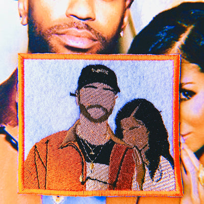 88 Love Frequency Embroidered Patch | Hip Hop RnB Collab Iron-On | Album Art Patch for Jackets, Bags & Clothing