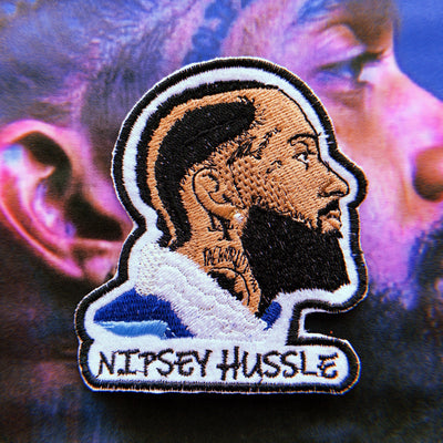 Marathon Continues Embroidered Patch | Hip Hop Tribute Iron-On | Rapper Activist Patch for Jackets, Bags & Clothing