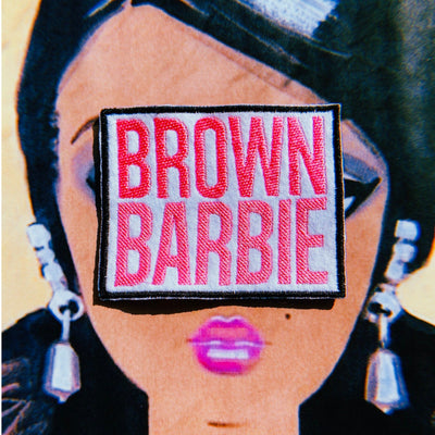 Brown Doll Energy Embroidered Patch | Black Girl Magic Iron On | DIY Patch for Jackets, Bags, and Jeans